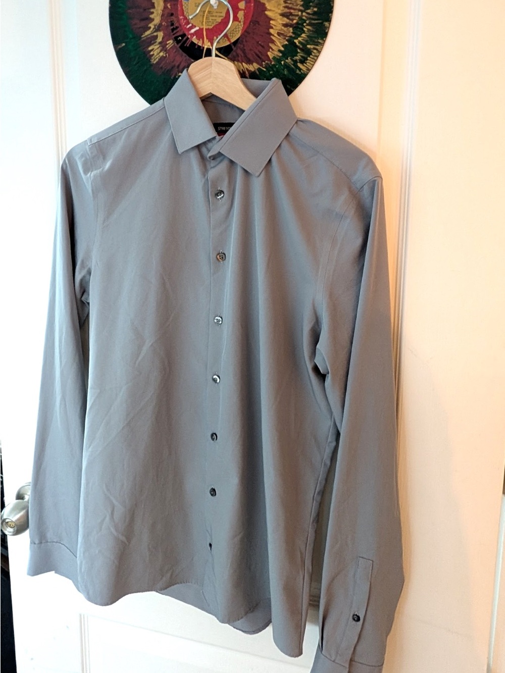 Men's Long-Sleeve Dress Shirt - Gray